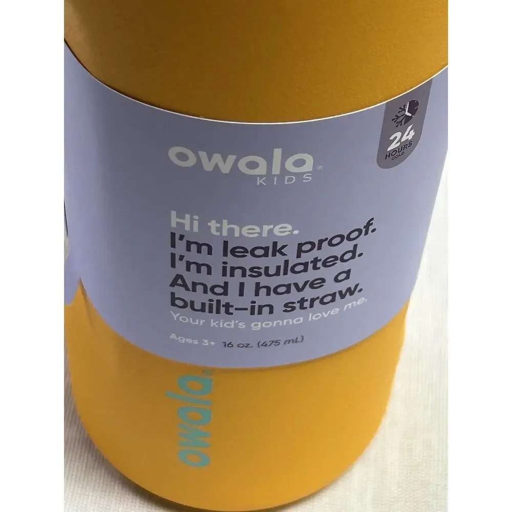Owala Kids FreeSip Insulated Stainless Steel Water Bottle - 16 oz Tropical - Picture 9 of 9